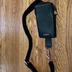 Mimco cross body adjustable phone purse